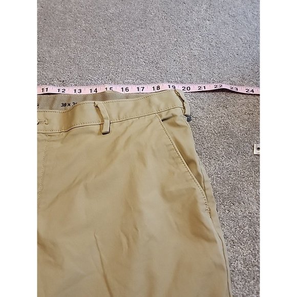 IZOD Advantage Sports Flex Performance Pants Mens 38x30 Straight Fit Khaki - Picture 12 of 14